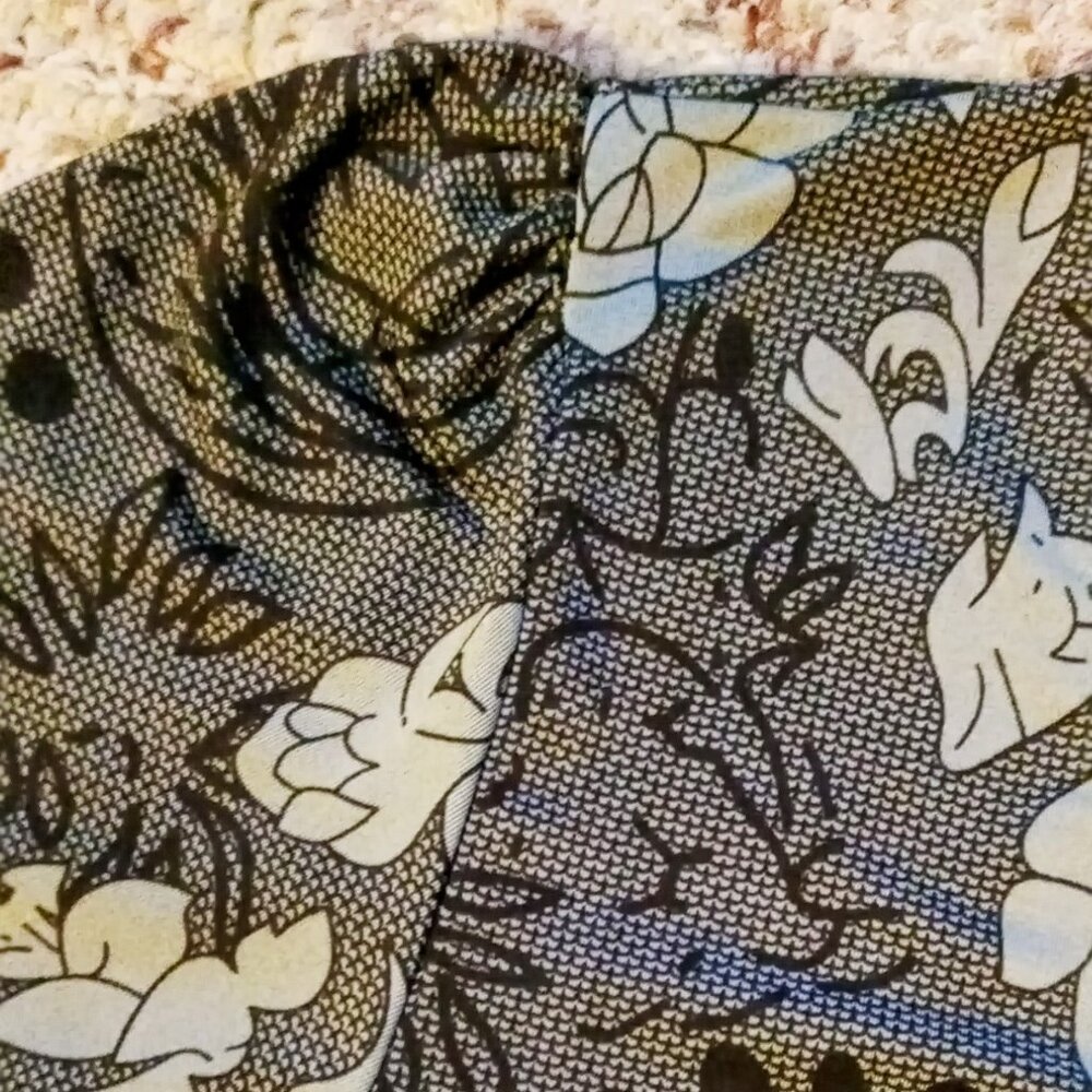 Reborn Dress Women's Size XL Black Gray Floral 3/4 Sleeve Scoop Neck Like New - Picture 14 of 16